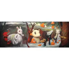 The Orange Love Tree by Froilan Calayag, acrylic on canvas, sold Apr 2021