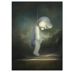 Robert Lucas Shook, Hang in There, oil on canvas