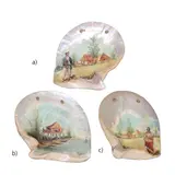 b) M. Rodriguez, 3 Early 19th-Century Paintings on Mother of Pearl