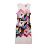 Thorton Bregazzi, Printed White Cocktail Dress