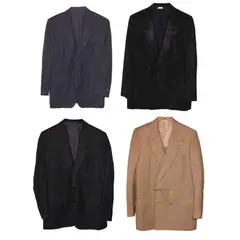 Brioni, 4 Assorted Men’s Dark Dinner / Tuxedo Jackets pre-loved