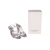 Yves Saint Laurent, Sandals with Heels Silver