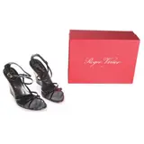 Roger Vivier, Gold and Black Patent Wedge