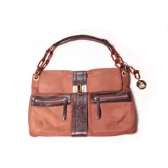 Lanvin, Suede Bag Chain and Charm  pre-loved  with dust bag