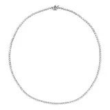Untitled by Heart-shaped Diamond Baguette Necklace, 18k white gold, sold Nov 2020
