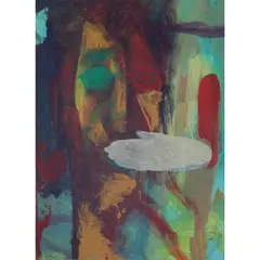 Untitled (Silence) by Mark Justiniani, acrylic on paper, sold Nov 2020