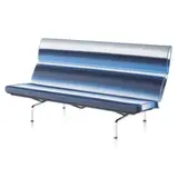 Charles and Ray Eames for Herman Miller, Blended Stripe Paul Smith On Eames Compact Sofa, Condition: New 2018, showroom unit