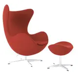 Egg Chair & Ottoman, Model 3316 by Arne Jacobsen for Fritz Hansen, Condition: ca. 2000s, sold Nov 2020