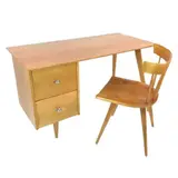 Paul McCobb for Winchendon, Planner Group Desk & Chair, Condition: Vintage ca. 50s