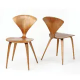 Plycraft Norman Cherner, Vintage Cherner Side Chairs, Pair, Condition: Vintage