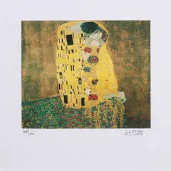The Kiss (El Beso) by Gustav Klimt, print, 164/300, sold Oct 2020