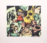 Botong Francisco, Barrio Singers, serigraph