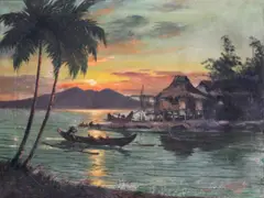 L. A. Pangan, Manila, oil on canvas