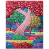 Noel Robles Aguila, Homage to De La Rosa, acrylic on canvas