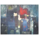 Ros Arcilla, Abstract, oil on board