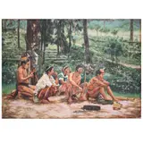 Ben A. Laxina, Untitled (Cordillera), acrylic on canvas