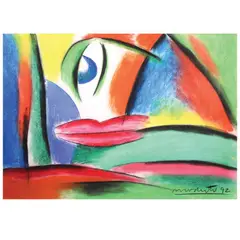 Fernando Modesto, Abstract, pastel on paper