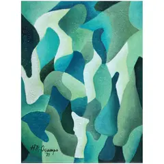 Hernando R. Ocampo, Untitled (Abstraction series), oil on canvas