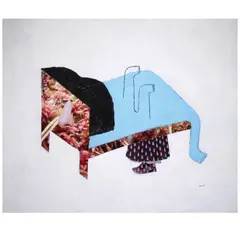 Richard Quebral, Untitled, mixed media on canvas