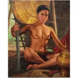 Romeo Enriquez, Untitled (Princess Urduja), oil on canvas