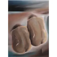 Nude by Justin Nuyda, pastel on paper, sold Oct 2020