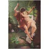 Erick Lising, Springtime (After Pierre Auguste Cot), oil on canvas