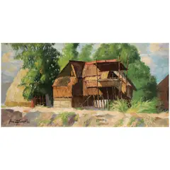 Jose B. David, Kubo, oil on panel