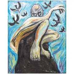 Untitled by Romeo Lee, oil on canvas, sold Oct 2020