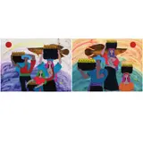 Ernesto Tagle, Vendors, oil on panel