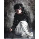 Nik Mohd Hazri, The Isolated Hopes, acrylic and oil on burlap
