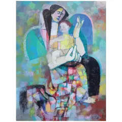 Mauro Malang Santos, Mother and Child, gouache