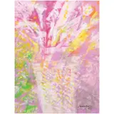 Flowers (Serenity) by Mauro Malang Santos, gouache on paper, sold Oct 2020