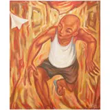 Vincent Padilla, Paper Plane, oil on canvas