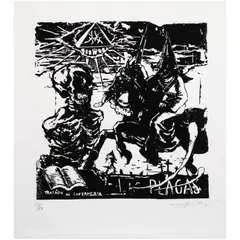 Manuel Ocampo, Tratado de Enfermeria, serigraph, 57/80