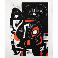Surrealist Abstract by Joan Miró, print, H.C edition 2, sold Oct 2020