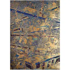 Monica E. Castillo, Crossroads, pigment on Kumohadamashi paper