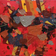 Fitz Herrera, Serendipity II, mixed media on canvas