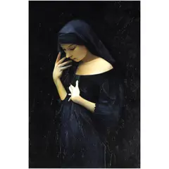 Emmanuel Miranda, Madonna Dolores, oil on canvas