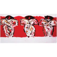 Cid Reyes, Tres Marias, acrylic on paper