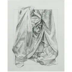 Shroud by Dino Gabito, graphite on paper, sold Oct 2020