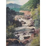 Montalban Rockscape by Teodoro Buenaventura, oil on canvas, sold Oct 2020