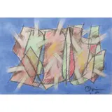 Romulo Olazo, Diaphanous, pastel on paper