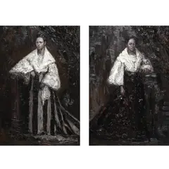 Otto Neri, Terno I and II, oil on canvas
