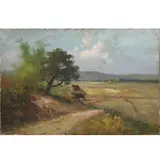 Bukid by Cesar Buenaventura, oil on canvas, sold Oct 2020