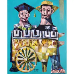 The Sweetest Street by Arnel Natividad, oil on canvas, sold Oct 2020