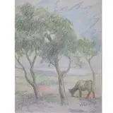 Ricarte Puruganan, Craving Carabao, pen and ink on paper
