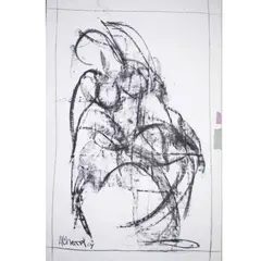 Alexander Charriol, Untitled, charcoal on canvas