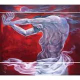 Lydia Velasco, Dancing in the Moonlight (Three Panels), oil on canvas