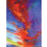 Zorrick Enriquez, Uplift, acrylic on canvas