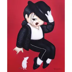 Jomar Delluba, Michael Jackson, oil on canvas